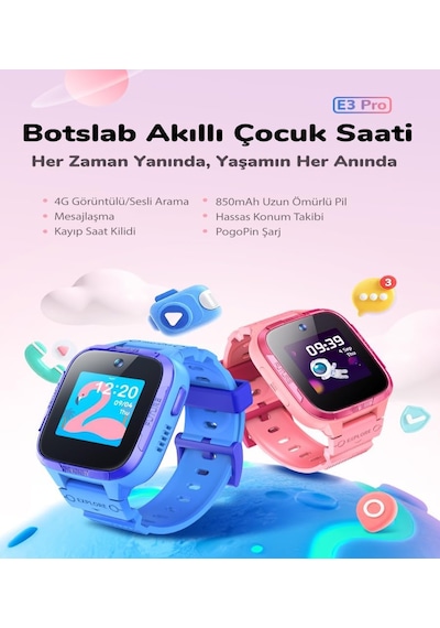 360 E3 Pro Akıllı Çocuk Saati Mavi Yok