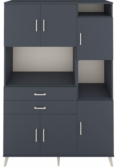 Hyperion Dolap 9 Raflı 2 Çekmeceli 6 Kapaklı 132x44x195 Antrasit-antrasit/antrasit Antrasıt/antrasıt Hyperion Dolap 9 Raflı 2 Çekmeceli 6 Kapaklı 132x44x195 Antrasit-antrasit/antrasit Antrasıt/antrasıt