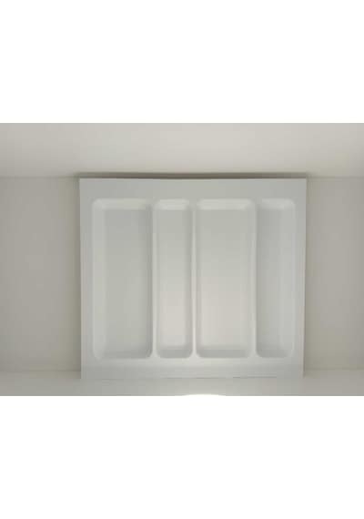 55x49 Cm. Beyaz Kaşıklık Ve Kepçelik 2'li Set 51x41 Cm'e Kadar Kesilebilir - 55x49byz-set Beyaz