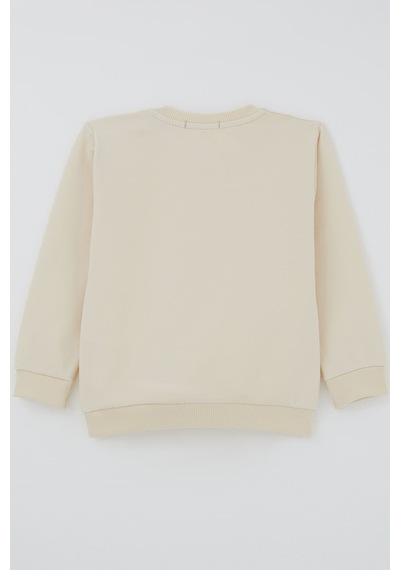 Breeze Kız Çocuk Sweatshirt Dost Ayıcıklar Baskılı 1.5-5 Yaş , Krem
