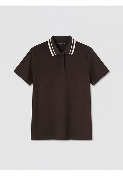 Lcw Modest Kahverengi Soft Touch Kadın Tişört
