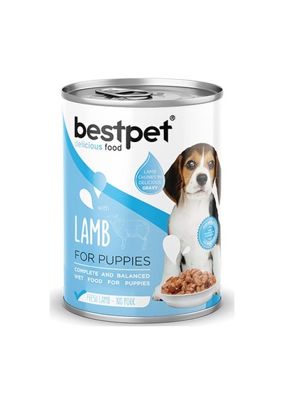 Bestpet Parça Etli Kuzu Etli Yavru Köpek Konservesi 6 Adet 400 Gr 243-20018.02