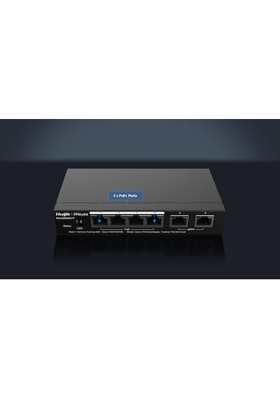 Ruijie Reyee RG-ES206GC-P 6 Portlu 4 Port PoE (54W) Gigabit Yönetilebilir Switch