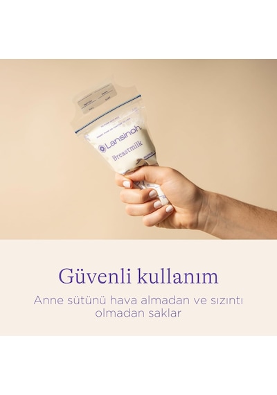 Anne Sütü Saklama Poşeti 50 Adet