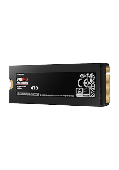 Samsung 990 Pro Heatsink MZ-V9P4T0GW 4 TB PCIe 4.0 NVMe M.2 SSD