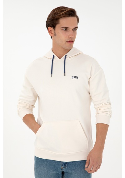 U.S. Polo Assn. Erkek Krem Basic Sweatshirt 50295149-VR071