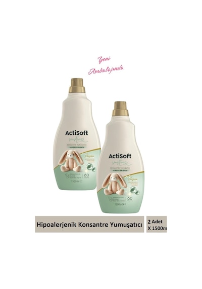 Yumuşatıcı Sensitive Konsantre Hipoalarjenik 1500 Ml X 2 Adet 120 Yıkama 2'li Set