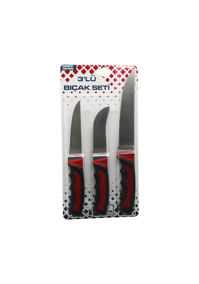 3pcs Kurban Bıçak Seti R-032k--r-320y--r-0403 Kemik Sıyırma - Deri Soyma Yüzme - Kurban Bıçak Çok Renkli