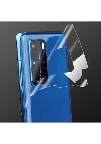 Huawei P30 Pro Hidrojel Hayalet Arka Tam Kaplama Film (251096612)-Şeffaf