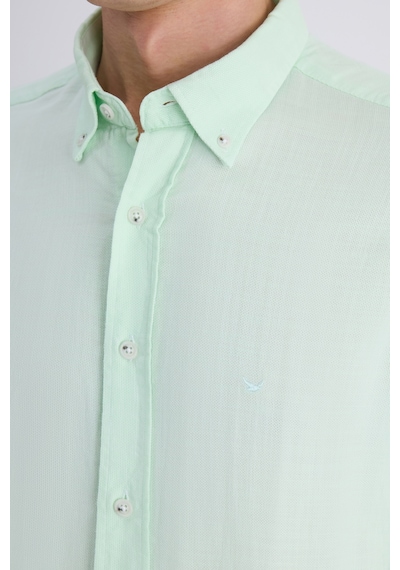 D'S Damat Ds Damat Comfort Yeşil Armürlü %100 Pamuklu Gömlek 4hc02k8122652 Çok Renkli