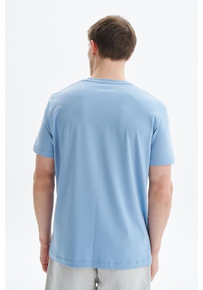 AR-MA Arma Erkek Regular Fit Basic Süprem Bisiklet Yaka Tişört Y29344472002 Mavi