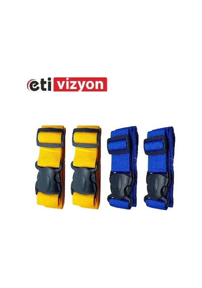 Etivizyon Valiz Kemeri 4 Adet Sarı-mavi Sarı - Mavi