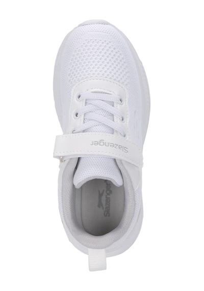 Slazenger Flarex Unisex Çocuk Cırt Cırtlı Beyaz / Gri Günlük Spor Ayakkabısı Beyaz - Gri