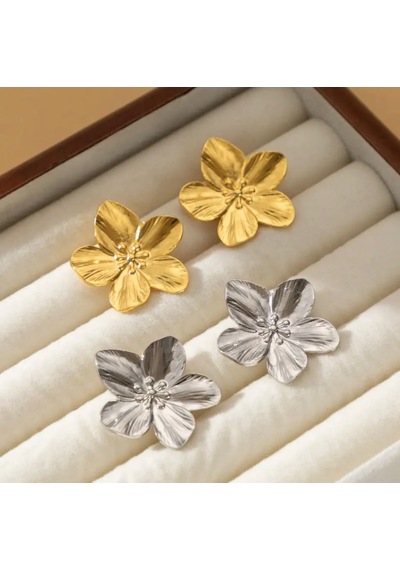 Kadın Çelik Küpe Elegant Lotus Küpe 001