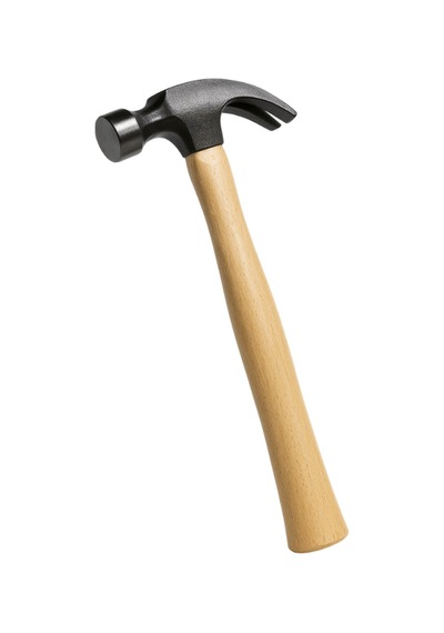320gr Profesyonel Çatal Ağızlı Ahşap Sap Claw Çekiç 12cm Çelik Ergonomik Çivi Sökme Çakma Dayanıklı