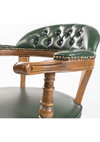 Majesta Classic Ahşap Sandalye Natural-yeşil