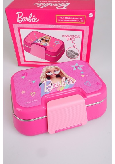 X Dekomus Lisanslı Barbie Extra Glam Collection 2 Katlı Paslanmaz Çelik Yemek Kabı "dekomus Cep Defteri Hediyeli" Altın