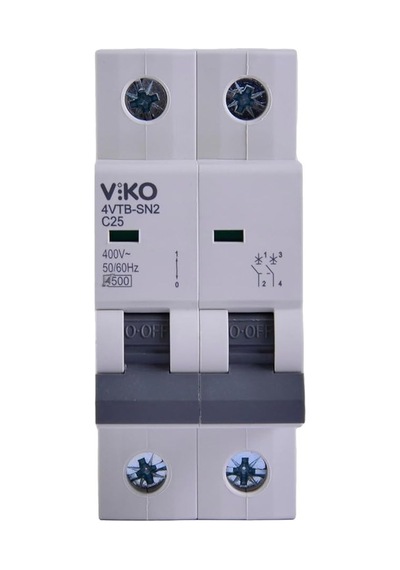 4vtb-2c25 Otomatik Sigorta 4,5ka C Tipi 2 Kutup 25a