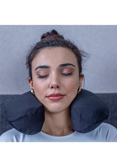 SimpleThePillow Visco Seyahat Yastığı Araba Uçak Otobüs Taşıt İçi Yolculuk Yastığı Ortopedik Yastık 31*27*10