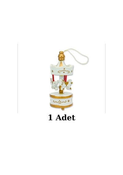 Nostaljik Mini Atlı Karınca Beyaz-gold 1 Adet