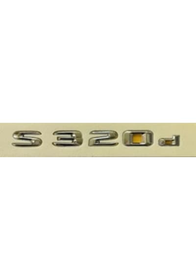 Mercedes Uyumlu Yazı S 320d Krom
