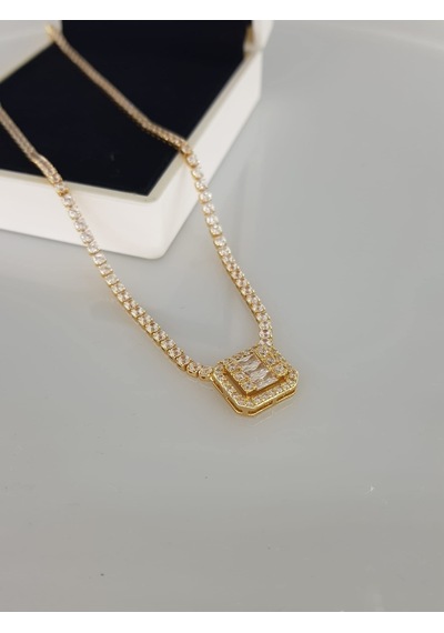 Baget Su Yolu Gold Kolye