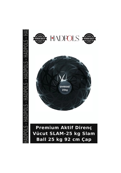Premium Aktif Direnç Vücut Slam-25 Kg Slam Ball 25 Kg 92 Cm Çap
