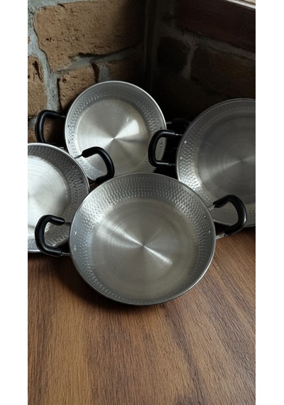 4'lü Alüminyum Tava, Sahan, Bakır Görünümlü 18,20,22,24 Cm