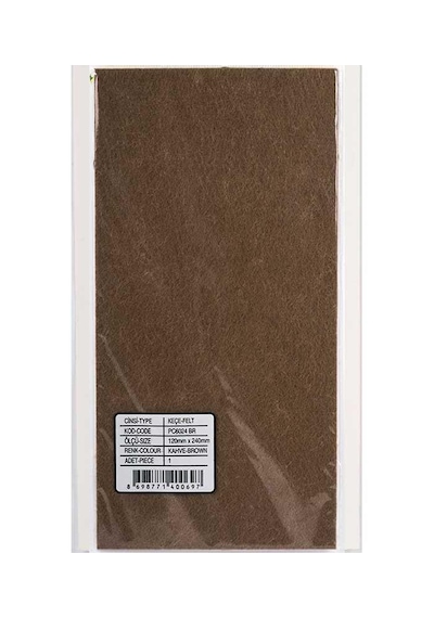 Yapışkanlı Masa Sandalye Keçesi Zemin Koruyucu Keçe Yuvarlak 1 Paket 120 Mm X 240 Mm Kahverengi