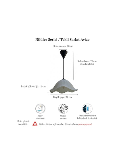 Nilüfer Serisi Modern Bohem Tasarım - Tekli Sarkıt Avize - Beyaz - Mutfak, Salon, Çocuk Odası, Hol Aydınlatması Cata Rustik Led Ampul Hediye Beyaz Nilüfer Serisi Modern Bohem Tasarım - Tekli Sarkıt Avize - Beyaz - Mutfak, Salon, Çocuk Odası, Hol Aydınlatması Cata Rustik Led Ampul Hediye Beyaz