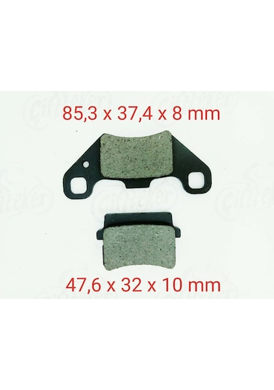 Kuba Eland 150 & 200 Atv Ön Disk Fren Balata Takımı Sağ Sol Takım