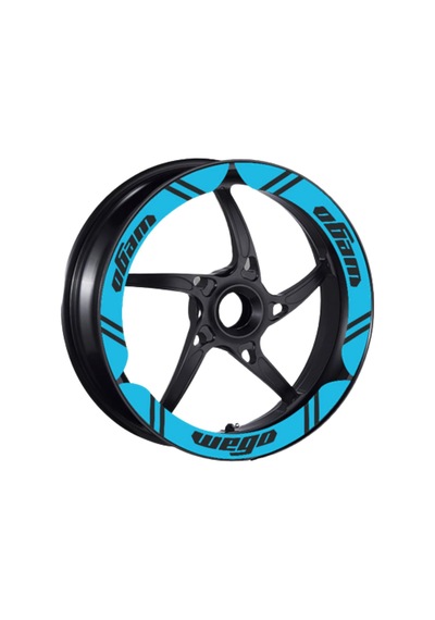 Tvs Wego 110 2012-22 Uyumlu Mavi Geniş Jant Şeridi