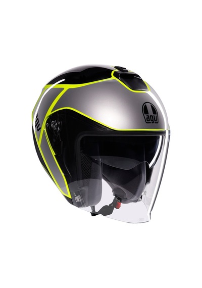 Agv Irides Davao Motosiklet Kaskı Siyah - Sarı