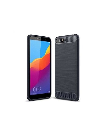 Huawei Y6 2018 Kılıf Zore Room Silikon Kapak Lacivert
