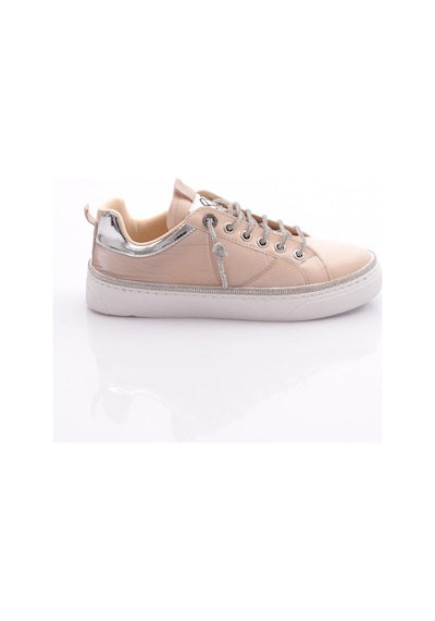 Dgn 2477 Kadin Taş İp Desenli Sneaker Ayakkabi 2477-1571-R0178 Bej