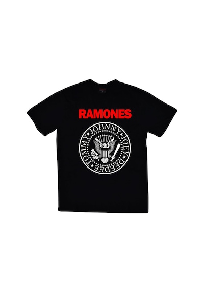 Stoned&Fame Ramones Baskılı T-shirt SIYAH