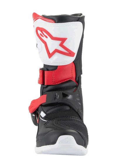 Alpinestars Tech 3s Kros Çocuk Motosiklet Botu Siyah Kırmızı Beyaz