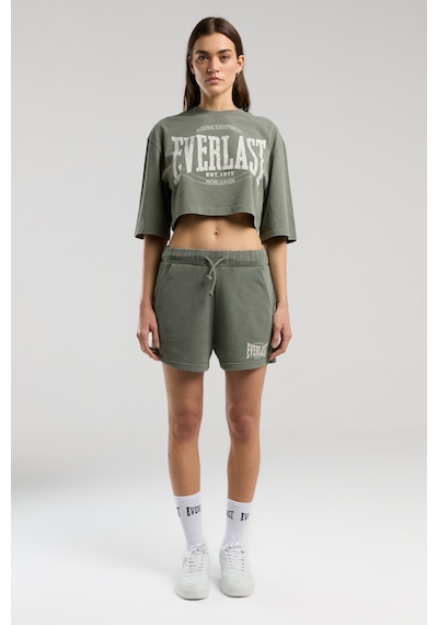Everlast Authentic Boxing Wmn Haki Kadın Crop Tişört Haki