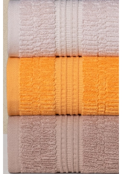 Aura El Havlu Seti 6 Lı Bambu Penye 50x90 Cm Emici, Yumuşak, Dayanıklı Havlu - Lüks - 1350 Gr Çok Renkli