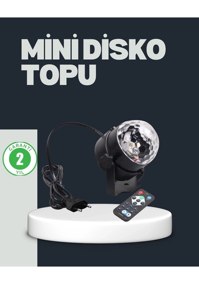 Buğz Rgb Led Disko Küresi 7 Modlu Uzaktan Kumandalı .