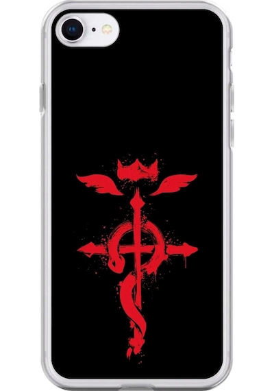 Apple Uyumlu iPhone 6s Plus Şeffaf Kılıf Fullmetal Alchemist Tasarımlı 2