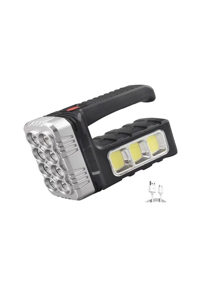 Watton Wt-614 Solar Panelli Ledli Fener Siyah