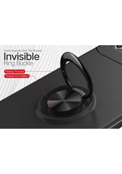 Apple Uyumlu iPhone 8 Kilif Yüzüklü Magnetli Ravel Case 389754123