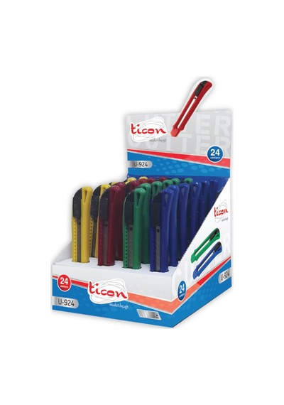 Ticon Plastik Dar Maket Bıçağı Renkli