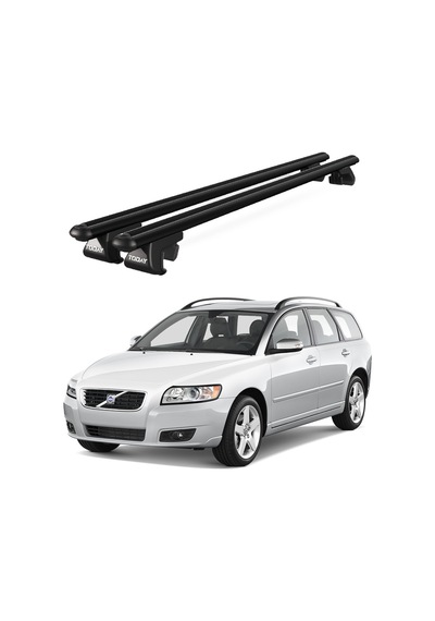 Volvo V50 Sw 2004-2013 Uyumlu Siyah Ara Atkı Port Bagaj Tavan Barı