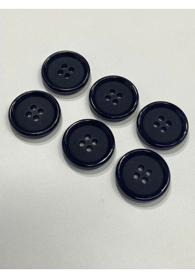 Trençkot Mont Düğmesi Italyan Düğme 20'lı Set Siyah 2,5 Cm M8926