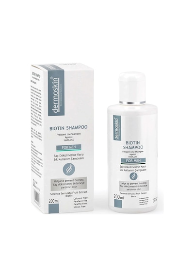 Dermoskin Erkekler için Saç Dökülmesine Karşı Biotin Şampuan 200 ML