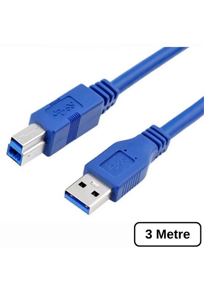 4773 Usb 3.0 To Type B Erkek Yazıcı Kablosu 5gbps Printer Ara Data Kablo 3m