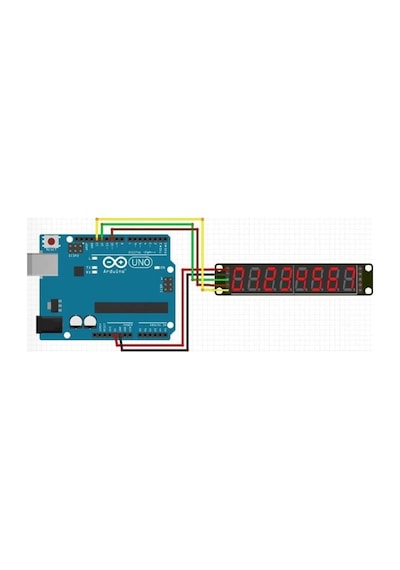 Max7219 8 Bit Hane Kırmızı 7 Segment Ekran 0.36 İnch Saat Seri Haberleşme Dijital Gösterge Display Alarm 8 Dijit A Genel
