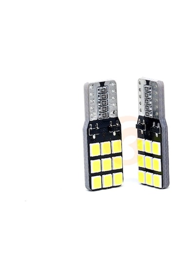 Niken 12V T10 Büyük Dipsiz Ampul 18 Led'Li 2’Li Set - Beyaz Işık
